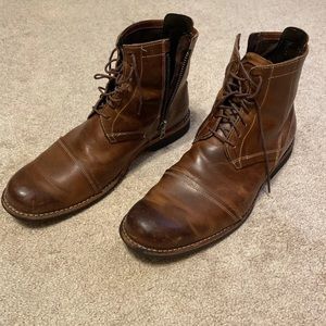 Timberland Earthkeepers City 6” Side Zip Brown Leather Men Size 11.5 Boots.